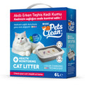 Ambalaj cutie nisip din bentonită pentru pisici BADO Pets Clean Health Monitoring, volum 6L, cu indicator inteligent de culoare pentru monitorizarea sănătății.